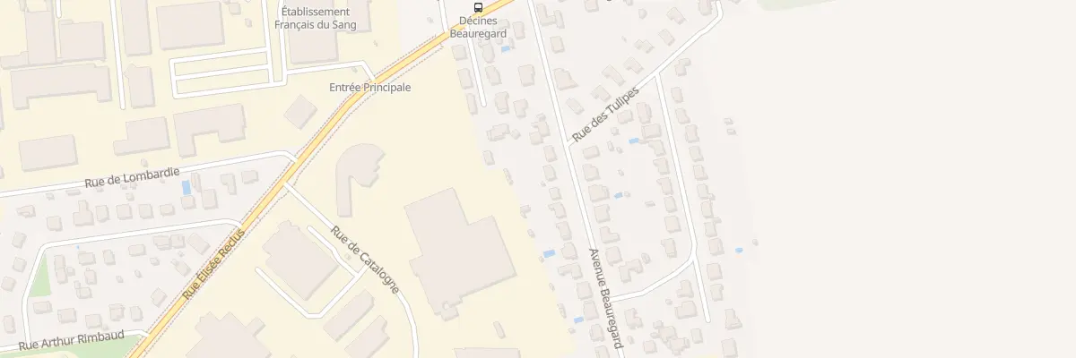 Plan du 12 Av Beauregard à Décines-Charpieu