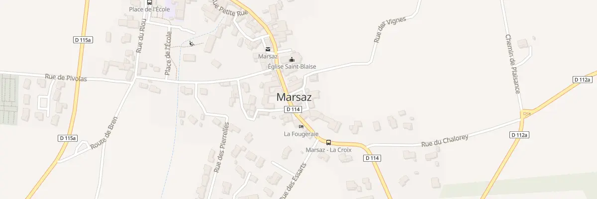 Plan du 10 Rue Grande Rue à Marsaz
