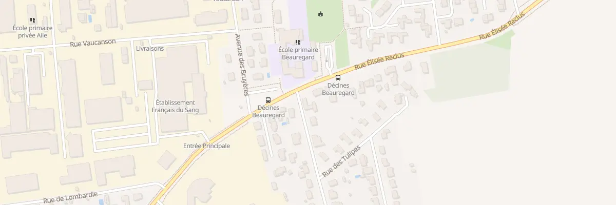 Plan du 142 Rue Elisée Reclus à Décines-Charpieu