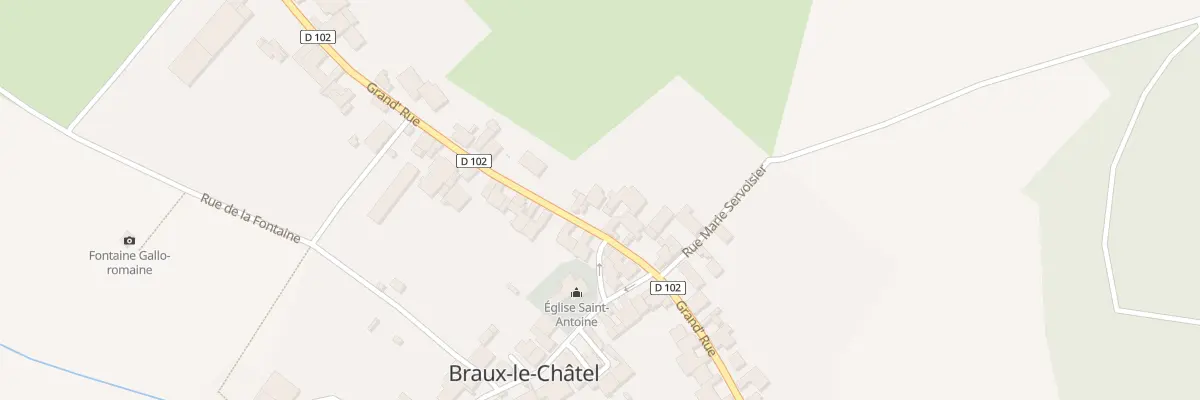 Plan du 22 Rue Grand Rue à Braux-le-Châtel