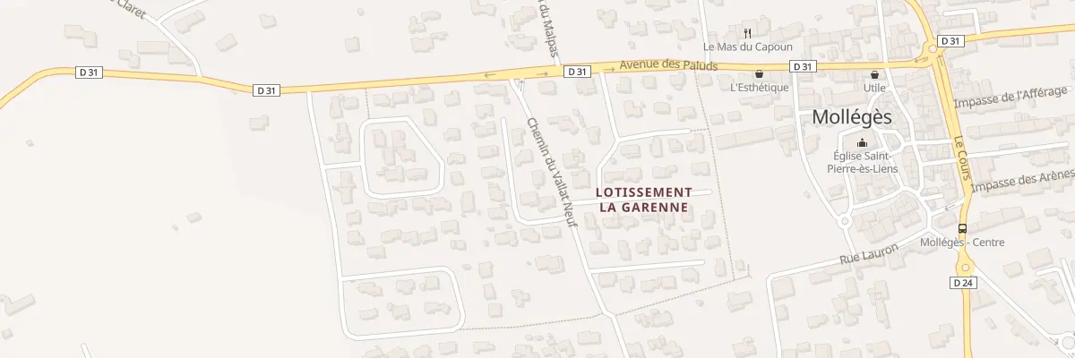 Plan du 4 Che du Vallat Neuf à Mollégès