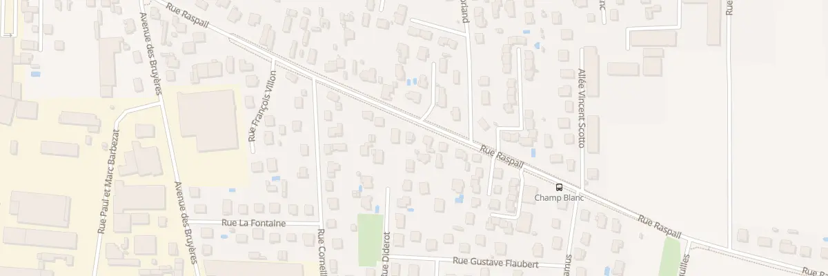 Plan du 40 Rue Raspail à Décines-Charpieu