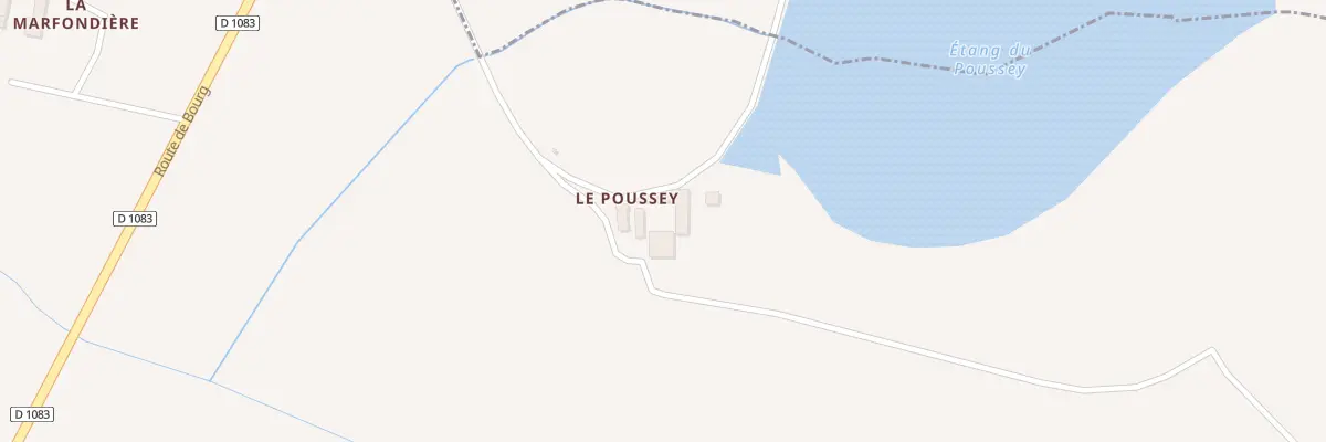 Plan du 5077 Le Poussey à Mionnay
