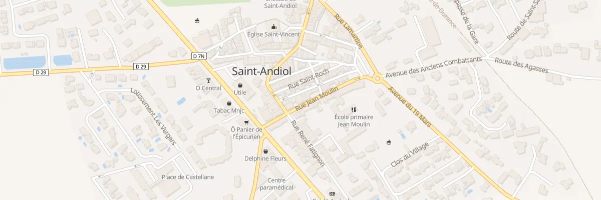 Plan du 6 Rue Frédéric Mistral à Saint-Andiol