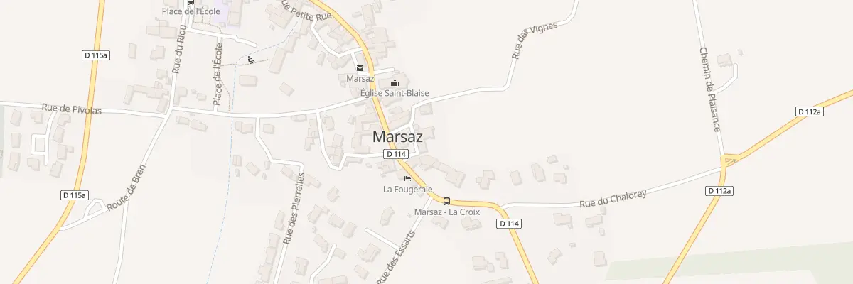 Plan du 1 Rue de la Magnanerie à Marsaz