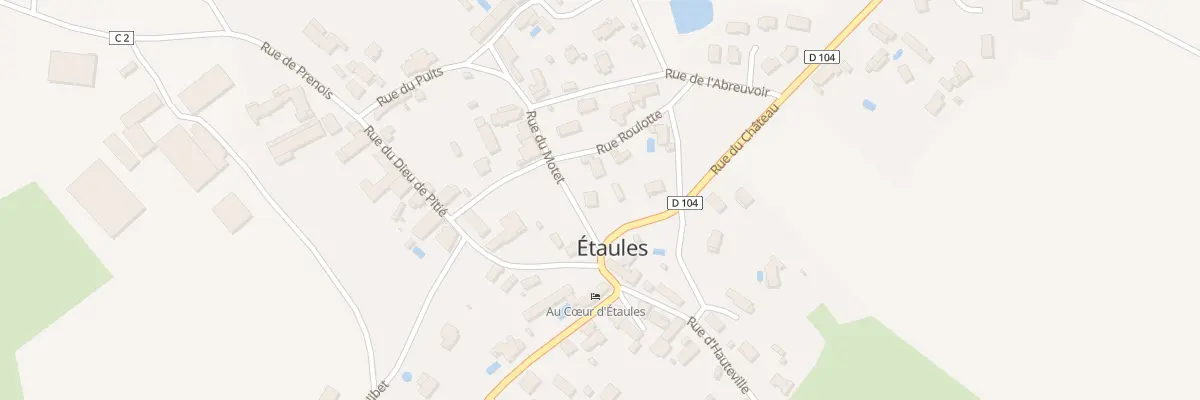 Plan du 2 Rue du Motet à Étaules