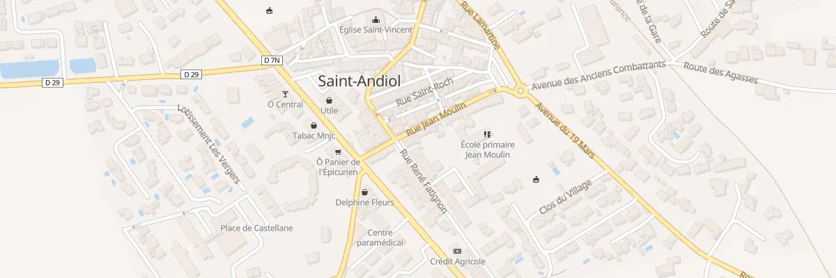 Plan du 3 Rue Jean Moulin à Saint-Andiol