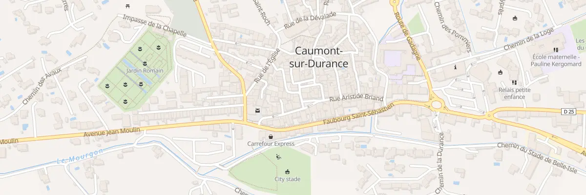 Plan du 12 Rue Aristide Briand à Caumont-sur-Durance