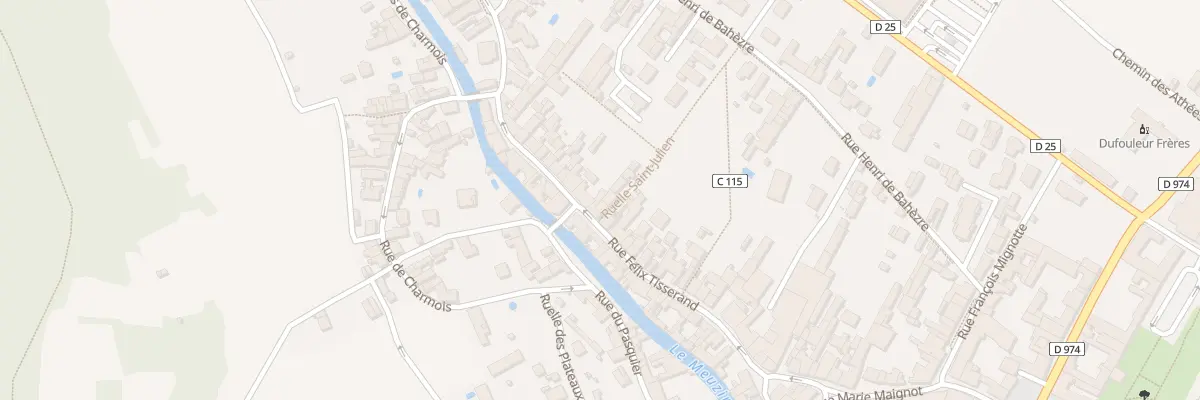 Plan du 38 Rue Félix Tisserand à Nuits-Saint-Georges