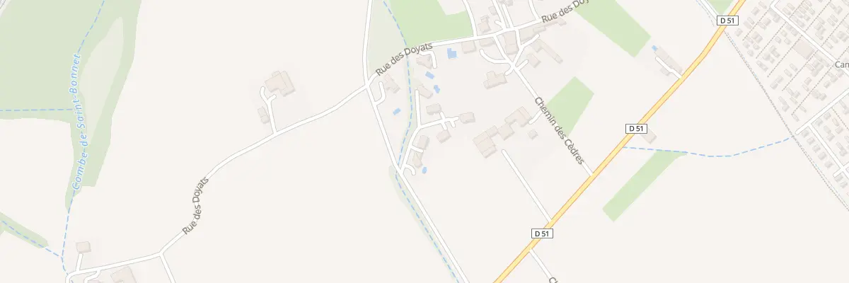 Plan du 2 Imp du Clos des Doyats à Châteauneuf-de-Galaure