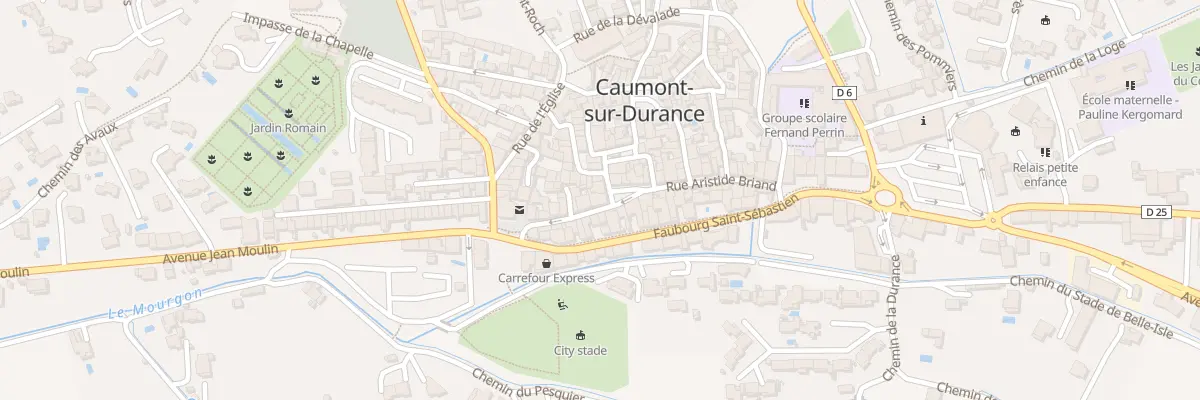 Plan du 14 Rue Aristide Briand à Caumont-sur-Durance