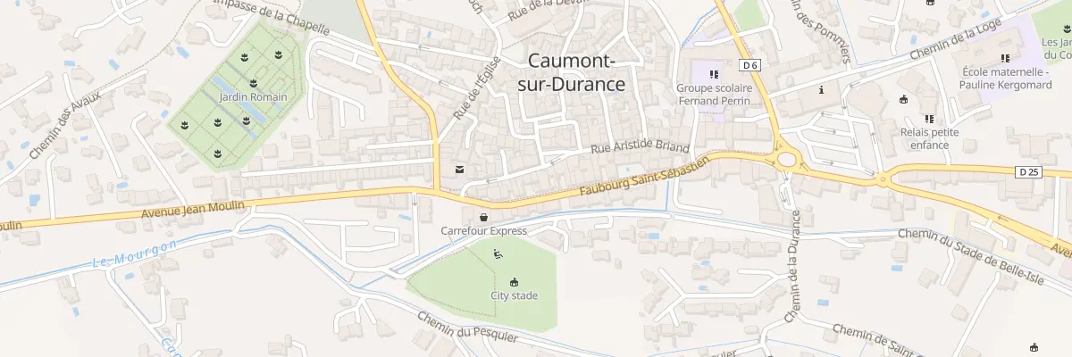 Plan du 17 Rue Aristide Briand à Caumont-sur-Durance