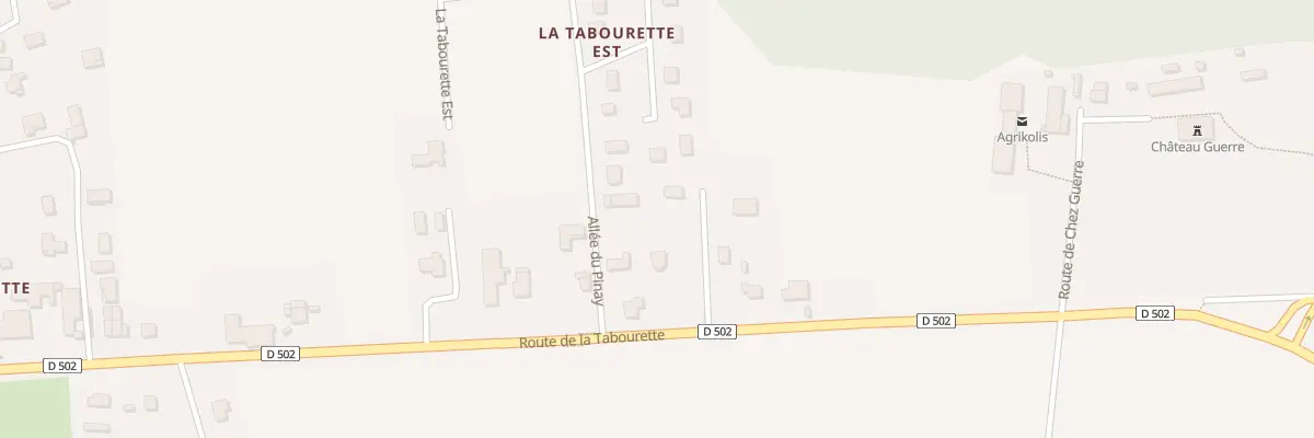 Plan du 512 Rte de la Tabourette à Estrablin