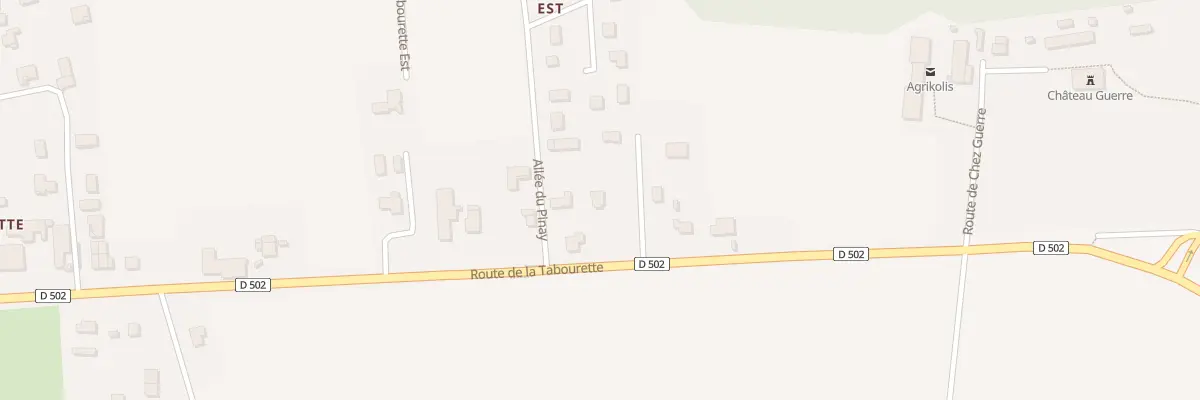 Plan du 504 Rte de la Tabourette à Estrablin