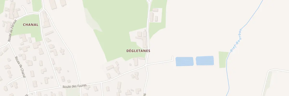 Plan du 845 Rte de Degletagnes à Biziat