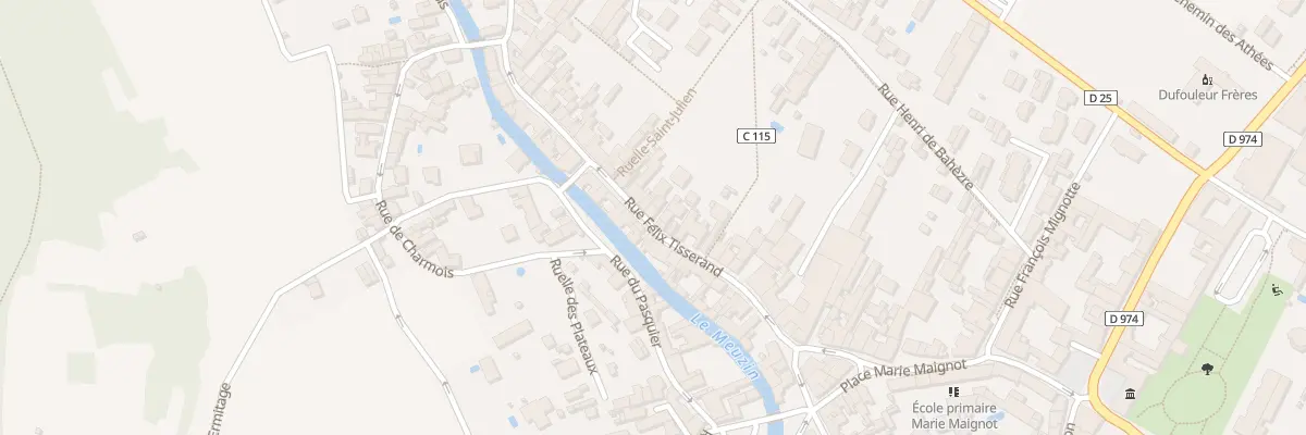 Plan du 30 Rue Félix Tisserand à Nuits-Saint-Georges