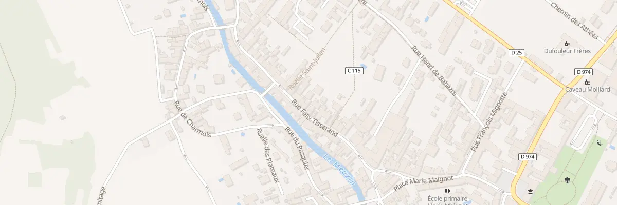 Plan du 28D Rue Félix Tisserand à Nuits-Saint-Georges