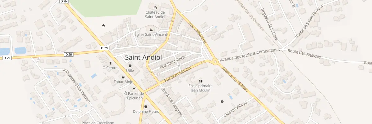 Plan du 10 Rue Frédéric Mistral à Saint-Andiol