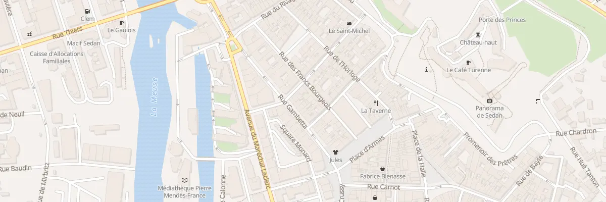 Plan du 21 Rue Gambetta à Sedan
