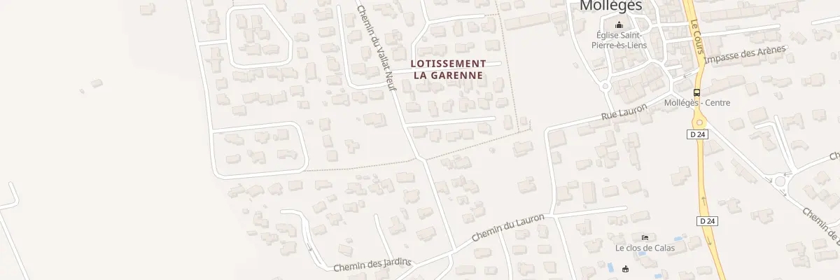 Plan du 5 Che du Vallat Neuf à Mollégès