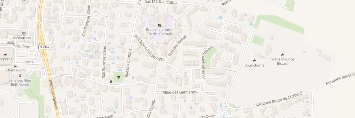 Plan du 14 Rue des Faures à Beaumont-lès-Valence