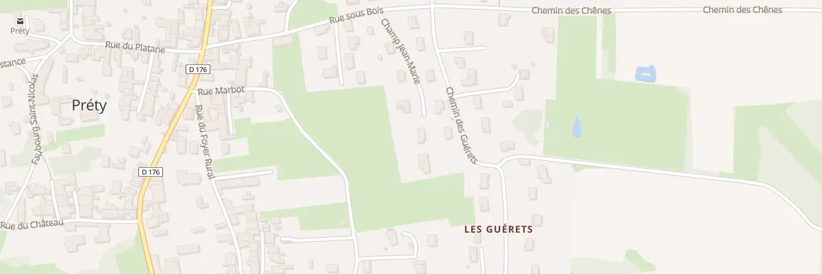 Plan du 8 Le Champ Jean Maitre à Préty