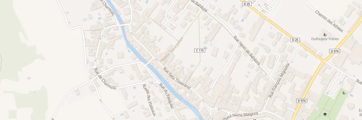 Plan du 28E Rue Félix Tisserand à Nuits-Saint-Georges