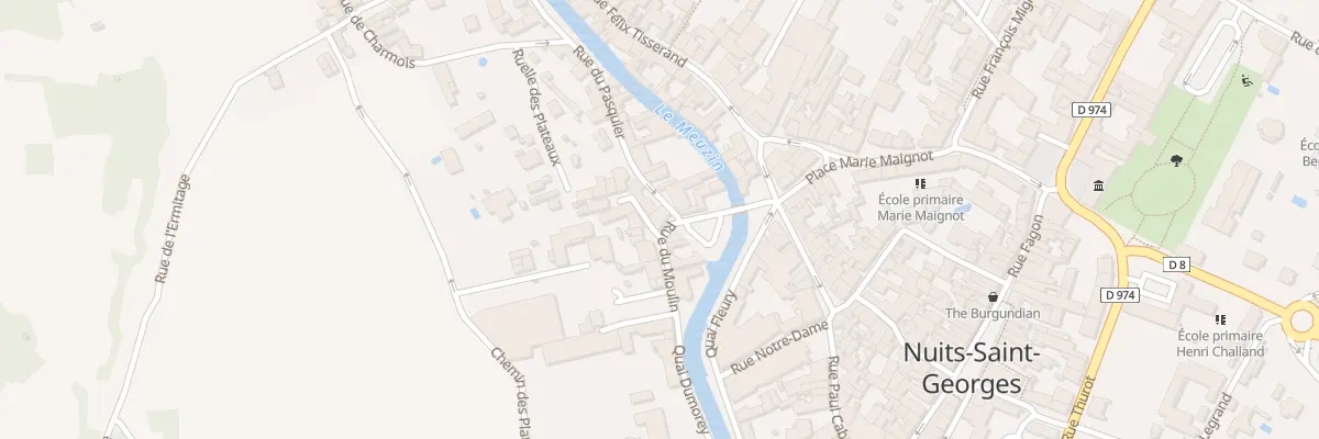 Plan du 8 Rue du Moulin à Nuits-Saint-Georges