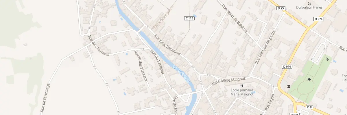 Plan du 21 Rue Félix Tisserand à Nuits-Saint-Georges