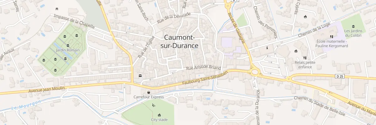Plan du 18 Rue Aristide Briand à Caumont-sur-Durance