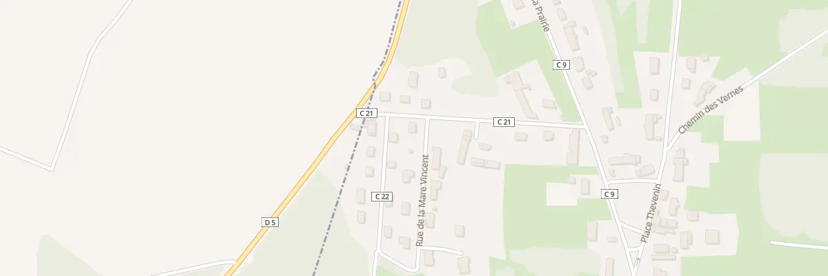 Plan du 2 Rue de la Mare Vincent à Gergy