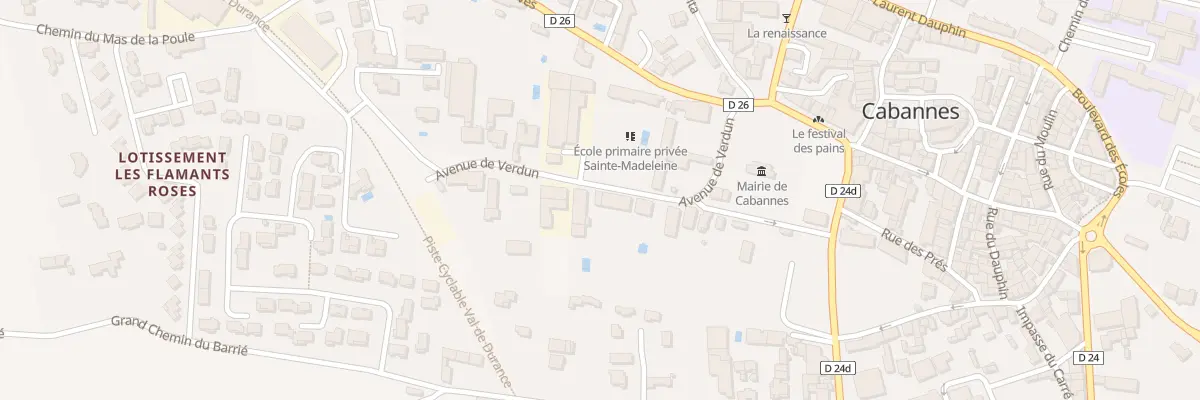 Plan du 5B Av de Verdun à Cabannes