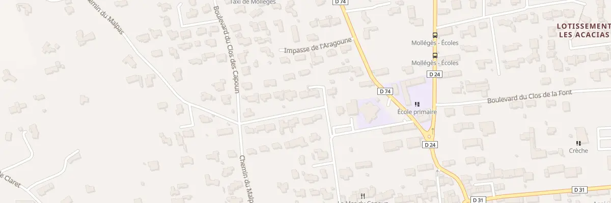 Plan du 208 Av du Mas Neuf à Mollégès
