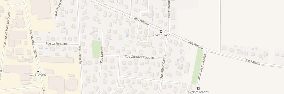 Plan du 52 Rue Raspail à Décines-Charpieu