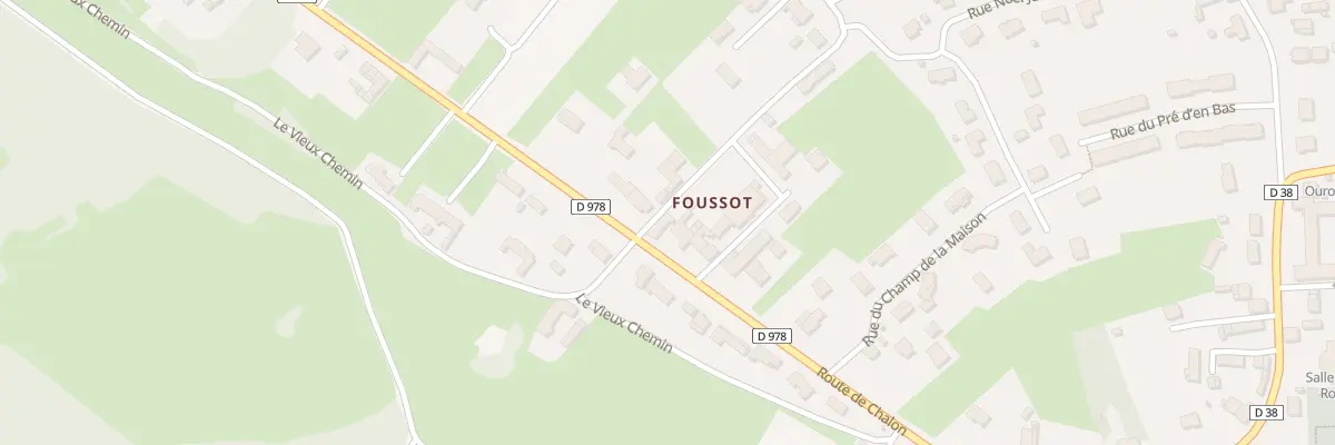 Plan du 36 Rte de Chalon à Ouroux-sur-Saône