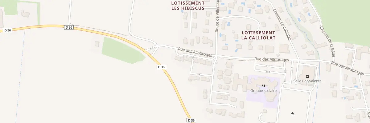 Plan du 95 Rue des Allobroges à Luzinay