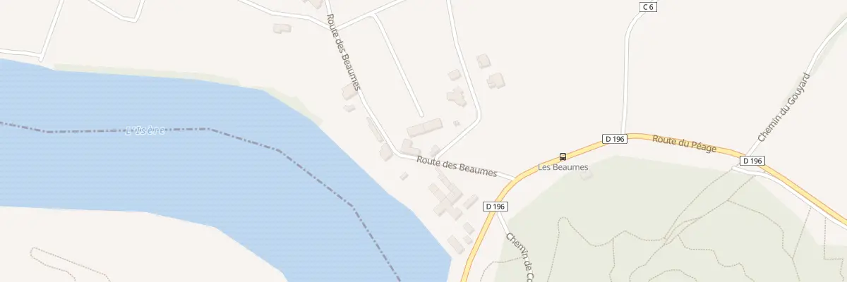 Plan du 1370 Rte des Beaumes à Châteauneuf-sur-Isère