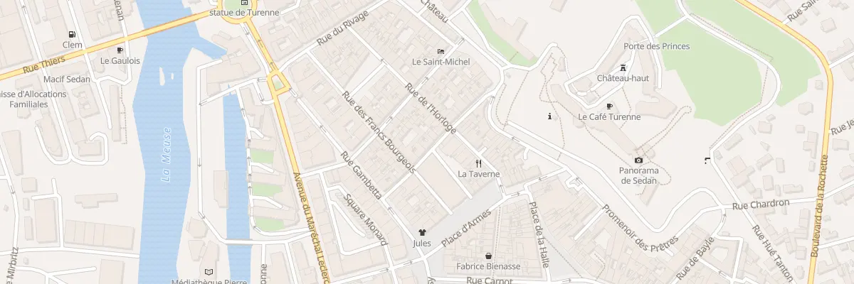 Plan du 25 Rue Sainte Barbe à Sedan