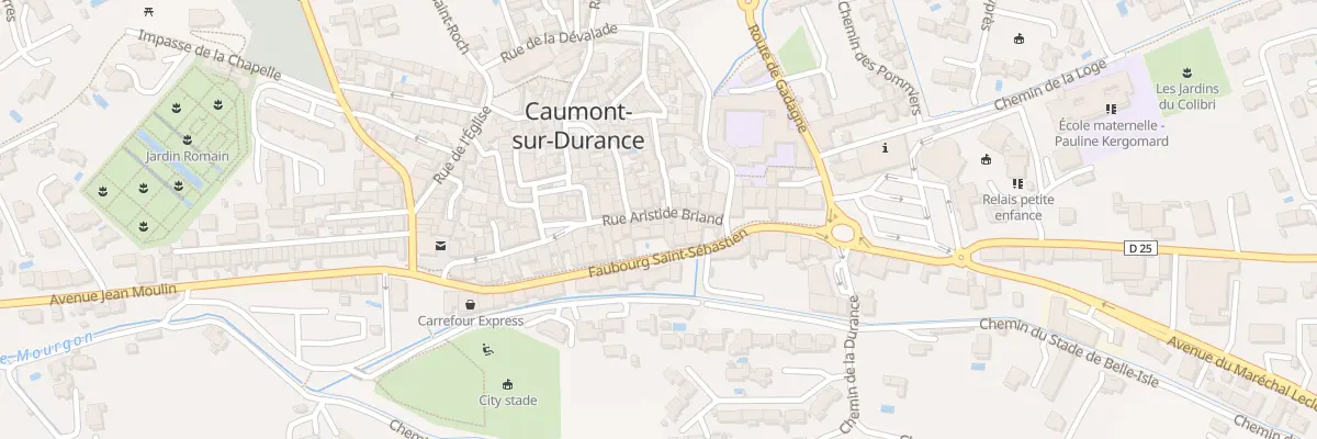 Plan du 43 Rue Aristide Briand à Caumont-sur-Durance