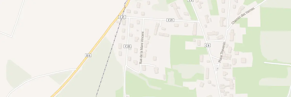 Plan du 3 Rue de la Mare Vincent à Gergy