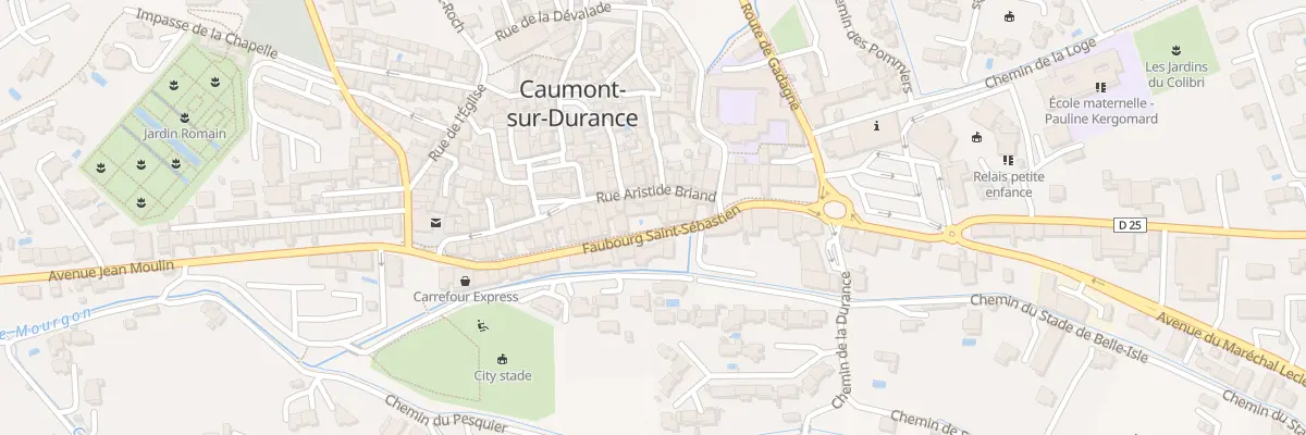 Plan du 24 Fg St Sebastien à Caumont-sur-Durance