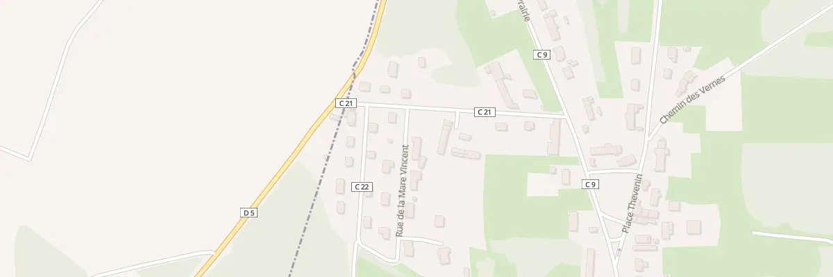 Plan du 1 Rue de la Mare Vincent à Gergy