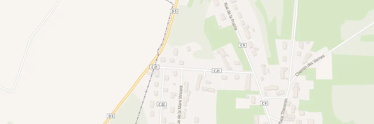 Plan du 5 Rue de la Chapelle à Gergy