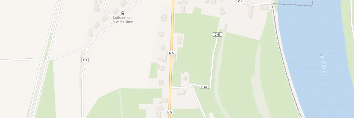 Plan du 22 Rte d’Allerey à Gergy