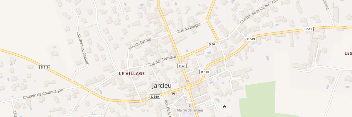 Plan du Village à Jarcieu