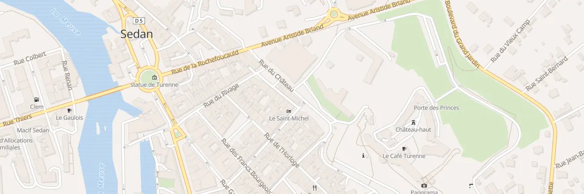 Plan du 6 Rue du Château à Sedan