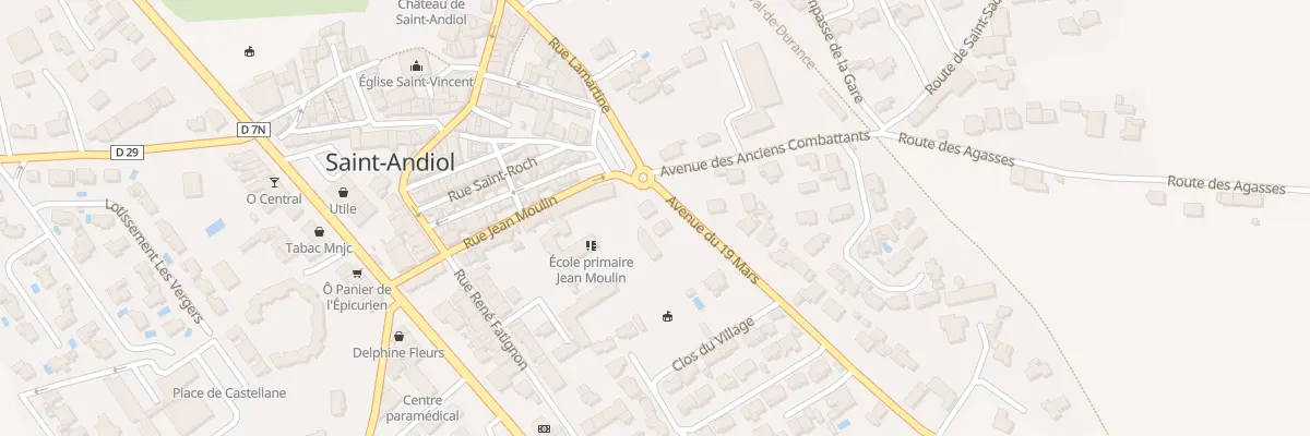 Plan du 3 Pl Jean Moulin à Saint-Andiol