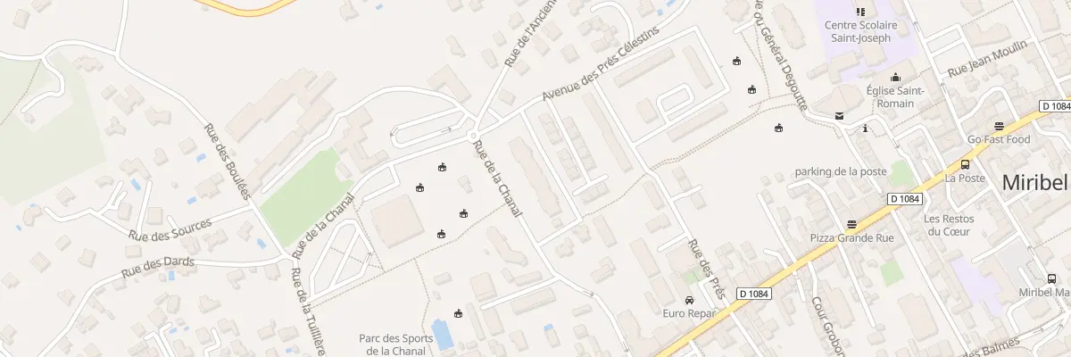 Plan du 230 Rue de la Chanal à Miribel