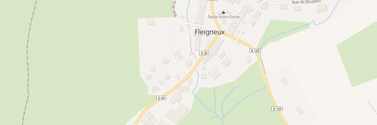 Plan du 2 Rte de Sedan à Fleigneux