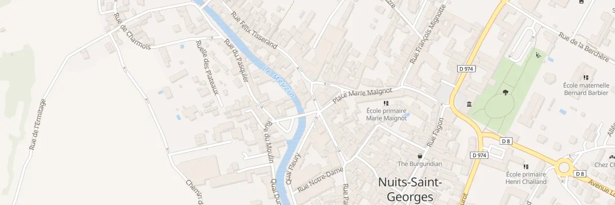 Plan du 1 Rue Félix Tisserand à Nuits-Saint-Georges